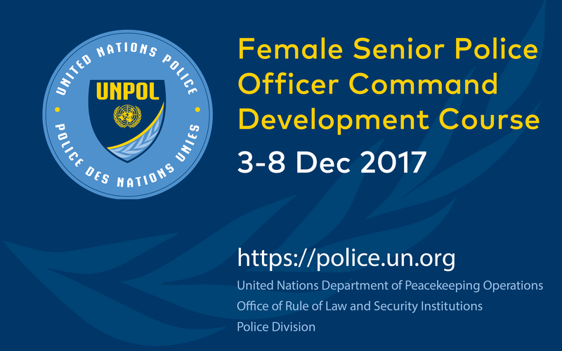 United Nations Woman Senior Police Officer Command Development Course